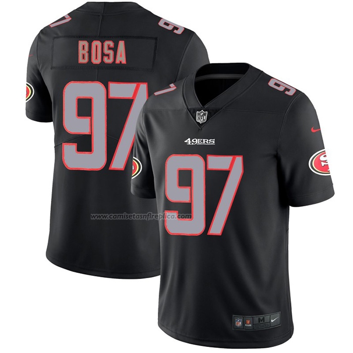 Camiseta NFL Limited San Francisco 49ers Bosa Black Impact